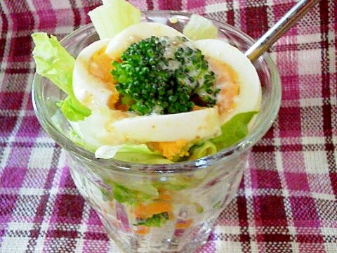 パフェ風☆ライスサラダ♪